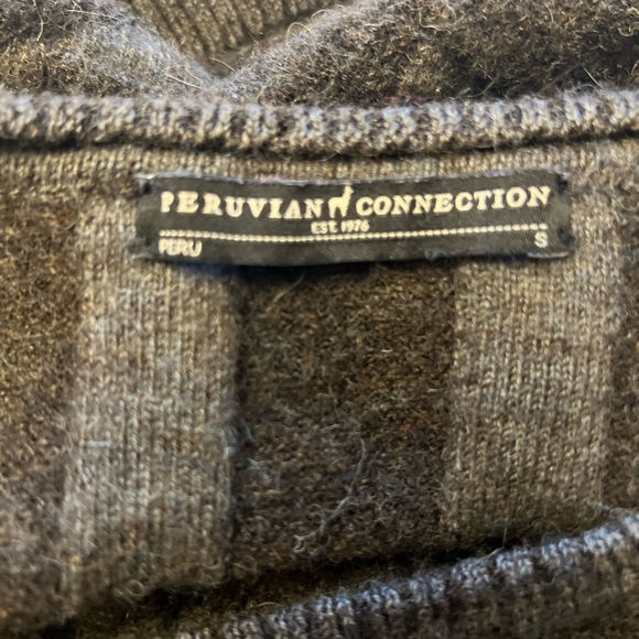 Peruvian Connection Alpaca /Wool Long Sleeve Pullover Crop Sweater Small - Picture 10 of 11